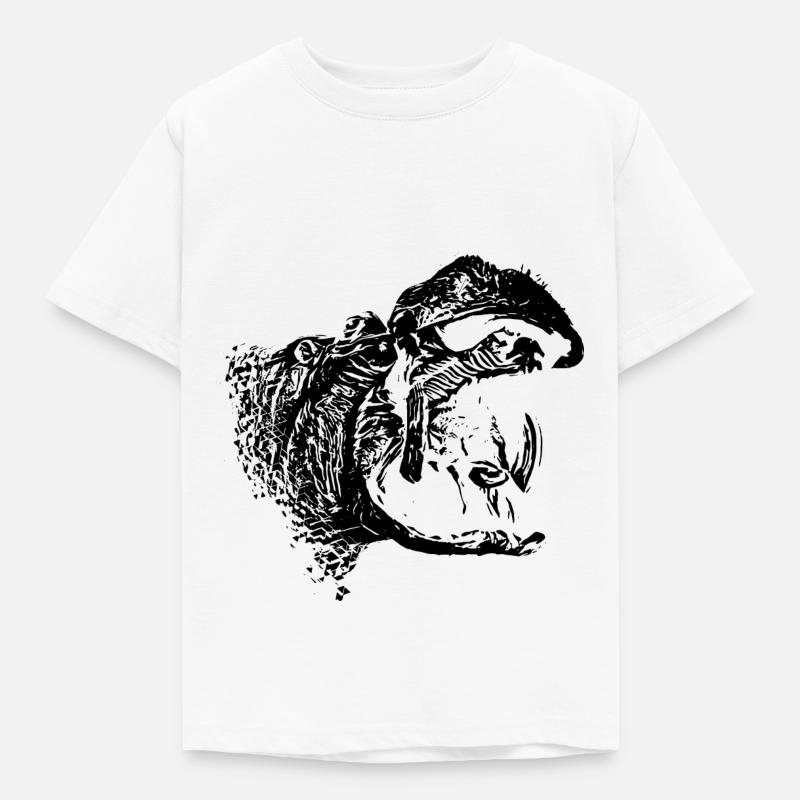 Nilpferd - Kinder T-Shirt - Weiß