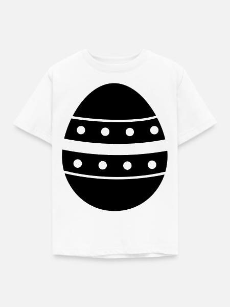 Ei - Kinder T-Shirt - Weiß
