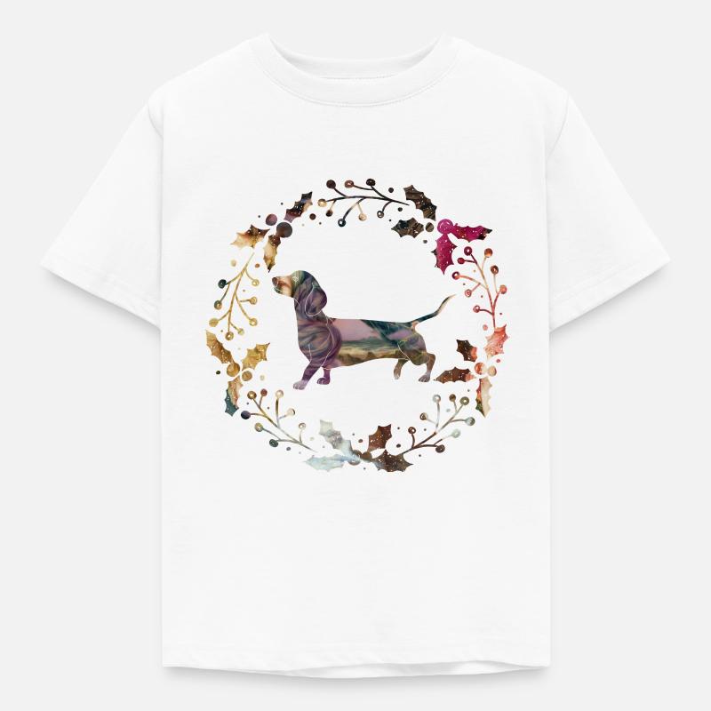 dackel - Kinder T-Shirt - Weiß