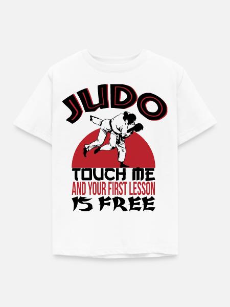Judo-Lektion - Kinder T-Shirt - Weiß