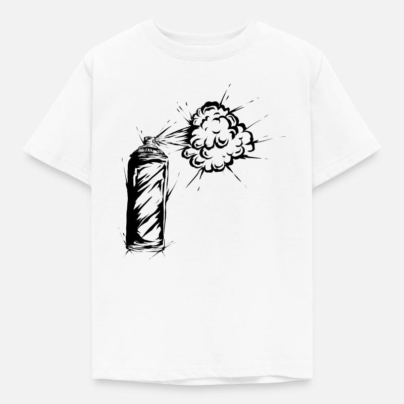 Graffiti Spraydose - Kinder T-Shirt - Weiß