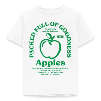 Apple Nutritional - Kids' T-Shirt - white - Front - AI Model Kid Male (0cm)