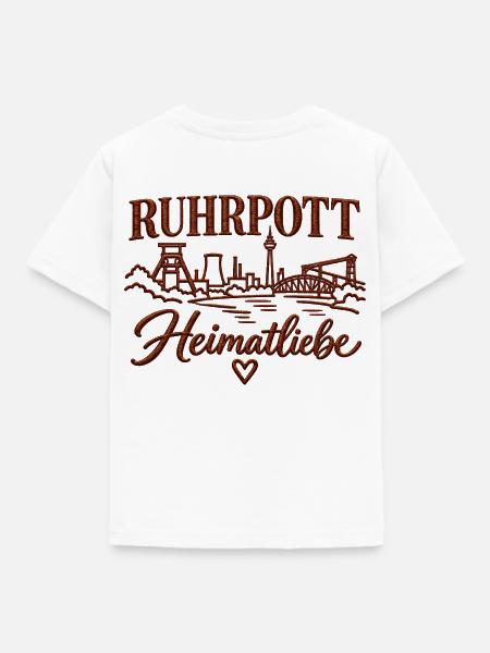 Ruhrpott Heimatliebe Industriekultur - Kinder T-Shirt - Weiß