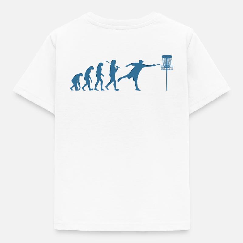 Disc Golf Evolution - T-shirt Enfant - blanc