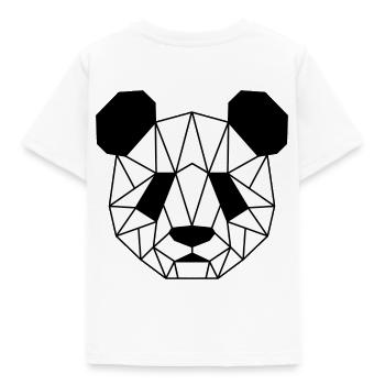 Panda - Kinder T-Shirt - Weiß - Hinten - AI Model Kid Male (0cm)