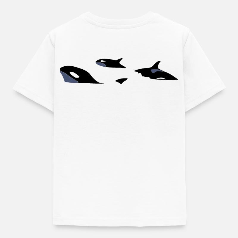 Orcas - Kinder T-Shirt - Weiß