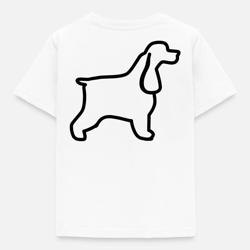 Plan cocker anglais - T-shirt Enfant - blanc