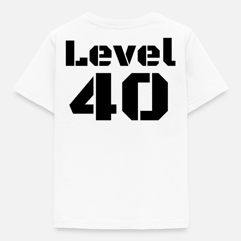 Level 40 - Kids' T-Shirt - white