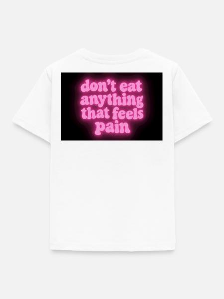 Werde vegan und rette die Tiere - Kinder T-Shirt - Weiß