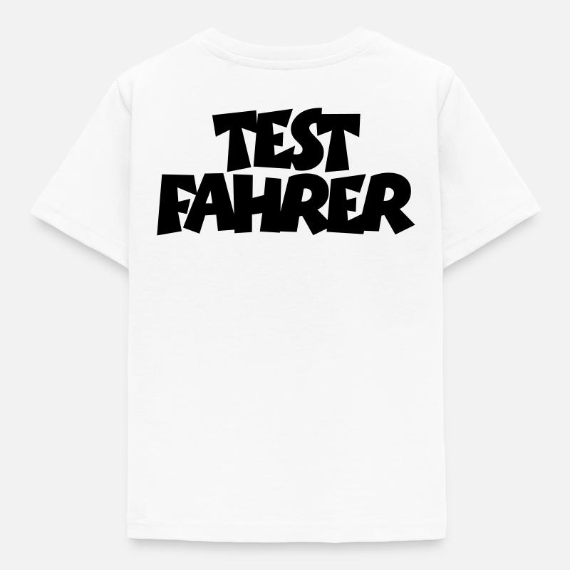 Testfahrer - Kinder T-Shirt - Weiß