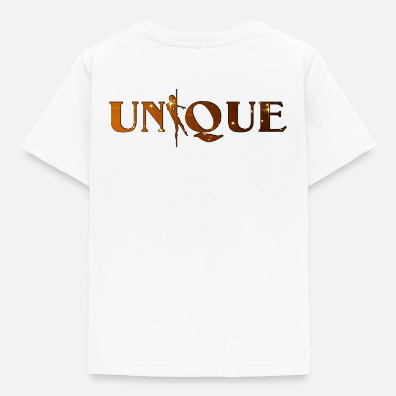 Silhouette dorée de la danse - T-shirt Enfant - blanc