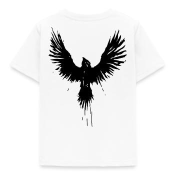 corbeau noir - T-shirt Enfant - blanc - Dos - AI Model Kid Male (0cm)