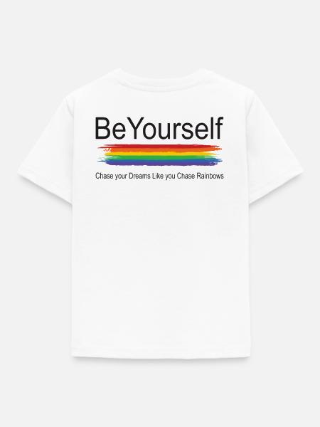 Be Yourself - Kinder T-Shirt - Weiß