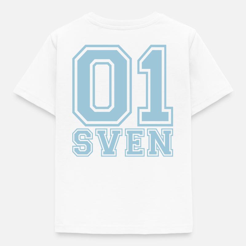Sven - Name - Kinder T-Shirt - Weiß