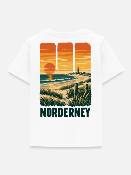 Norderney Sonnenuntergang - Kinder T-Shirt - Weiß