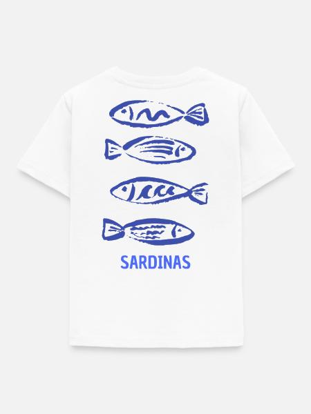 Sardinas - Kinder T-Shirt - Weiß