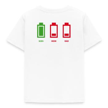 Trio Family Drum - Kids' T-Shirt - white - Back - AI Model Kid Male (0cm)