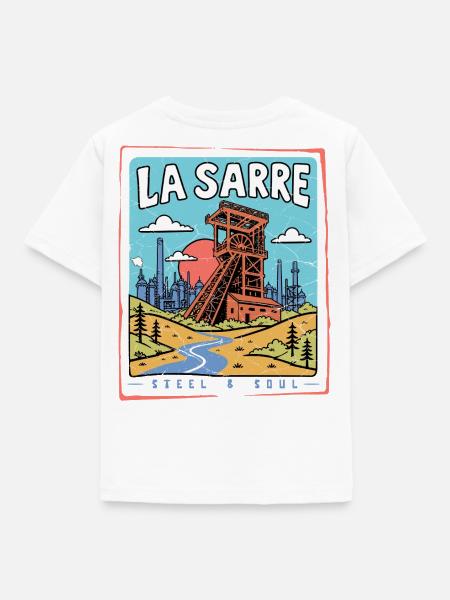 Saarland - La Sarre Stahl & Seele - Kinder T-Shirt - Weiß
