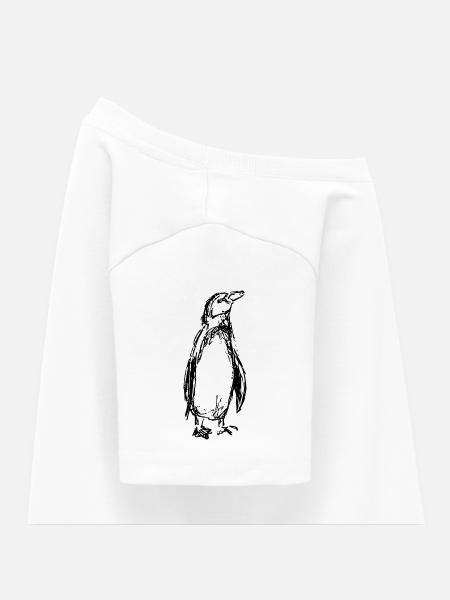 Pinguin - Kinder T-Shirt - Weiß
