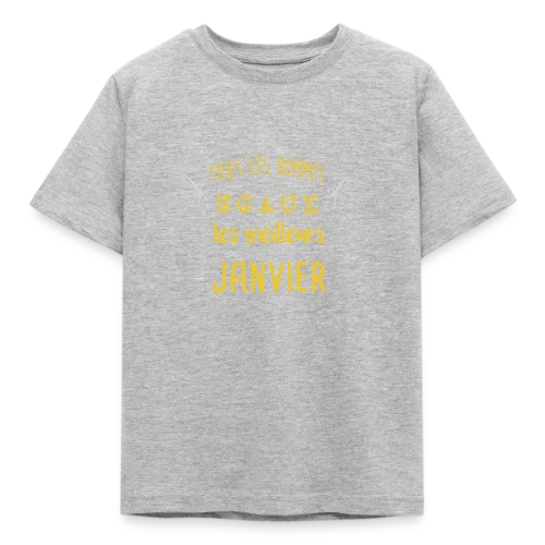 T-Shirt Homme 'Les Légendes Naissent en Janvier' - T-shirt Enfant