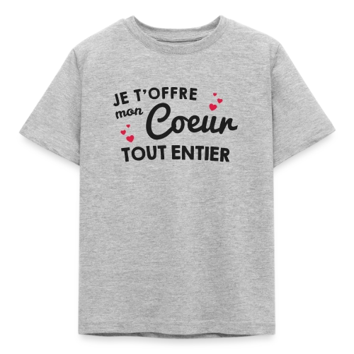 T-shirt Déclaration d'Amour - Mon Cœur Tout Entier - T-shirt Enfant