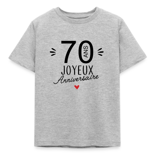 T-Shirt Anniversaire 70 Ans : L'Âge d'Or Célébré - T-shirt Enfant