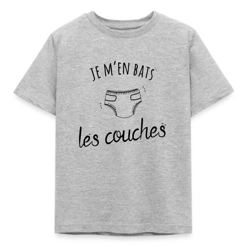 T-shirt Humour "Je M'en Bats Les Couches" - Idée Cadeau Drôle - T-shirt Enfant