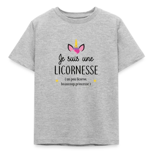T-shirt Licornesse : Moitié Licorne, Moitié Princesse - T-shirt Enfant