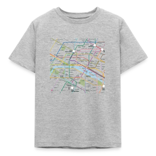 Plan Métro Parisien - T-shirt Enfant