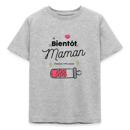 T-shirt Future Maman : Mon Cœur Bat Pour Deux - T-shirt Enfant