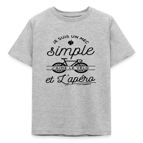 T-shirt "Mec Simple, Vélo & Apéro" - T-shirt Enfant