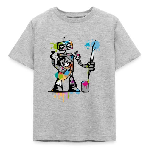 Le Robot Artiste au Pinceau - T-shirt Enfant