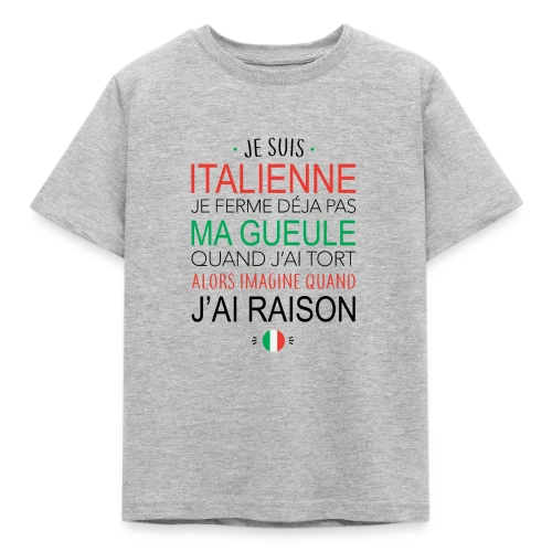 T-shirt "Italienne : Ma Voix, Ma Loi" - T-shirt Enfant
