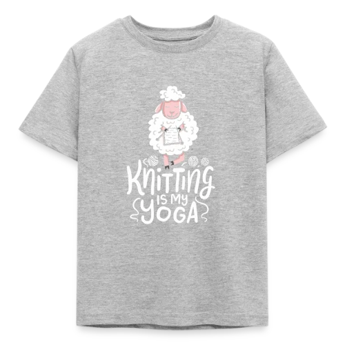 T-Shirt Tricot & Yoga: Knitting Is My Yoga - T-shirt Enfant
