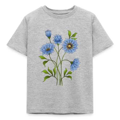 Éclat Floral Bleu - T-shirt Enfant