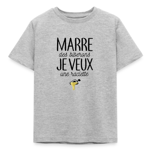 Bébé Gourmand : Marre des Biberons, Je Veux une Raclette ! - T-shirt Enfant