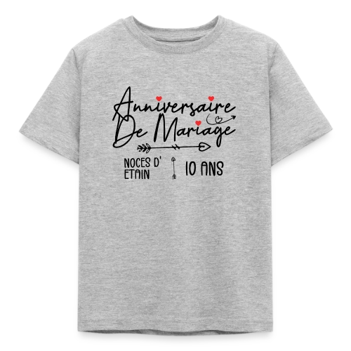 Anniversaire Mariage Noces Étain - T-shirt Enfant
