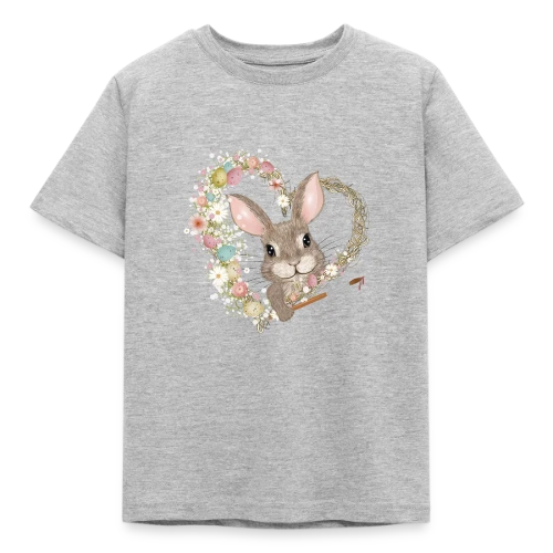 Lapin de Pâques Artiste : Cœur d'Œufs Pastel - T-shirt Enfant