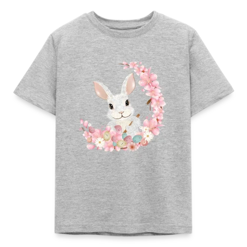 Lapin de Pâques Enchanteur: Fleurs et Pinceau Pastel - T-shirt Enfant