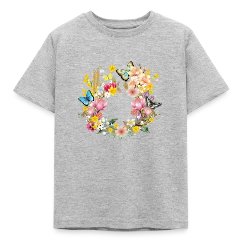Éclosion Printanière : Fleurs et Papillons Colorés - T-shirt Enfant