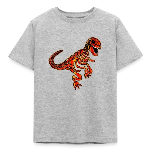 T-Rex Fossile Rouge Éclatant - T-shirt Enfant