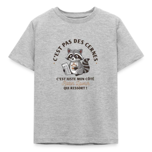 T-shirt Humour : Mon Côté Raton Laveur - T-shirt Enfant
