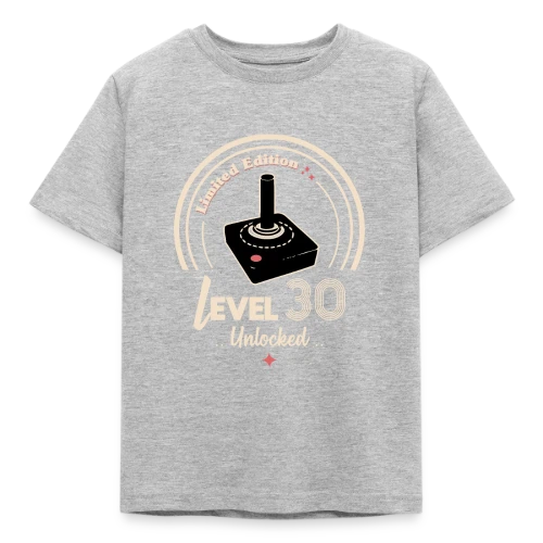 T-shirt 'Niveau 30 Débloqué' - Anniversaire Gamer - T-shirt Enfant