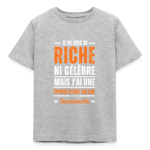 T-Shirt Homme - Mon Épouse D'une Valeur Inestimable - T-shirt Enfant