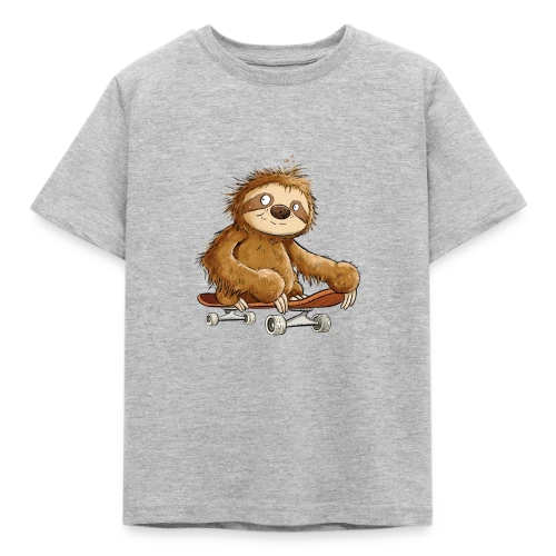 Paresseux Skateboarder Cartoon - Relax et Style - T-shirt Enfant