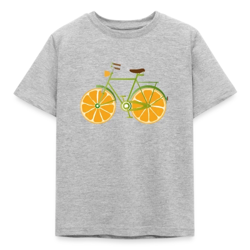 T-shirt Vélo Fruitix : L'Original Fun aux Roues Oranges - T-shirt Enfant