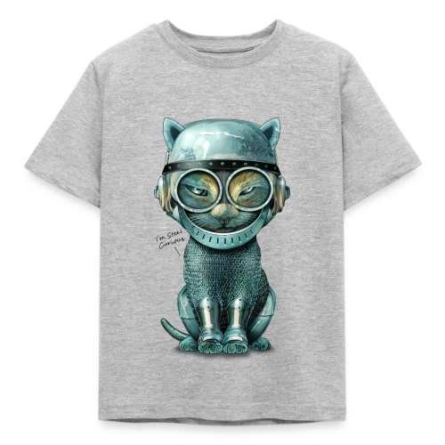 Chat Malin : Curiosité Féline - T-shirt Enfant