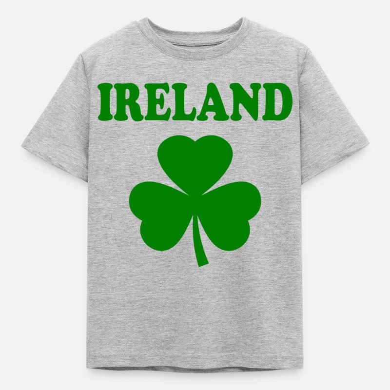 Trèfle d’Irlande - T-shirt Enfant - gris chiné