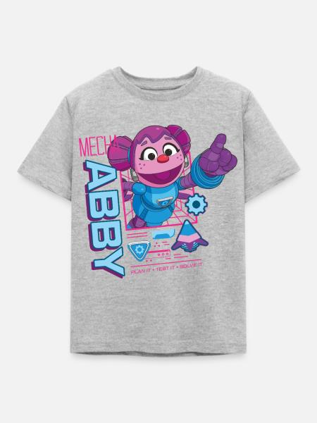 Mecha Builders Mecha Abby - Kinder T-Shirt - Grau meliert