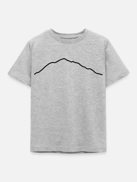 Berg - Hügel - Kinder T-Shirt - Grau meliert